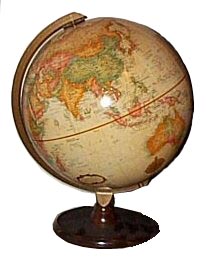 A globe (source: [url=http://commons.wikimedia.org/wiki/File:Globe.jpg]Wikimedia Commons[/url])